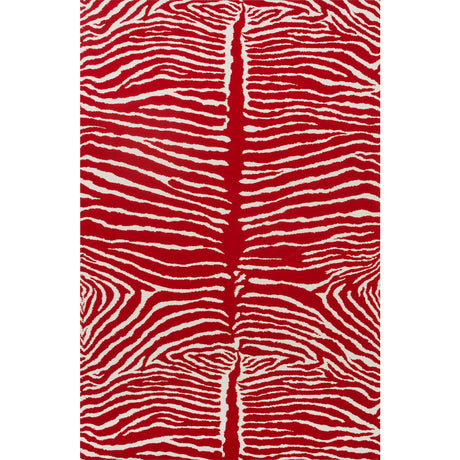 BRUNSCHWIG & FILS P8014100.19.0 LE ZEBRE RED Wallpaper - Eade's Wallpaper