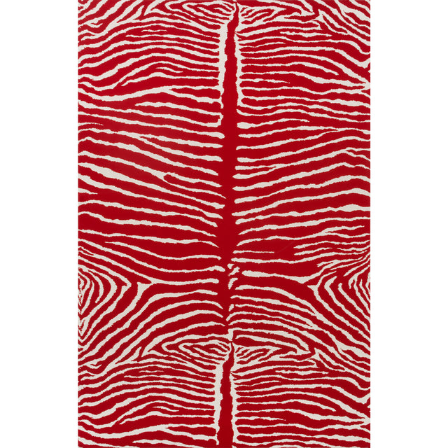 BRUNSCHWIG & FILS P8014100.19.0 LE ZEBRE RED Wallpaper - Eade's Wallpaper