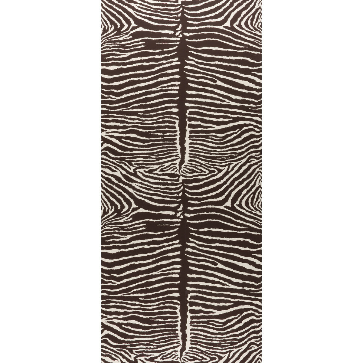 BRUNSCHWIG & FILS P8014100.68.0 LE ZEBRE BROWN Wallpaper - Eade's Wallpaper