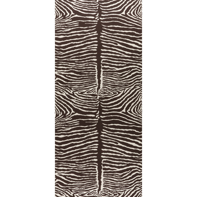 BRUNSCHWIG & FILS P8014100.68.0 LE ZEBRE BROWN Wallpaper - Eade's Wallpaper