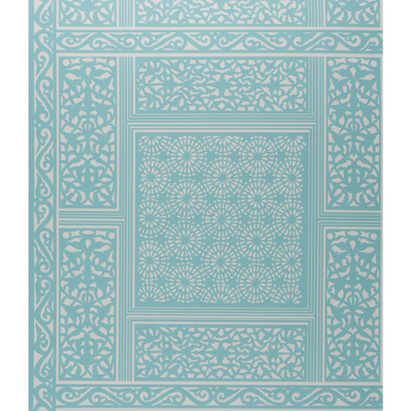 BRUNSCHWIG & FILS P8014101.513.0 BOMBAY AQUA Wallpaper - Eade's Wallpaper