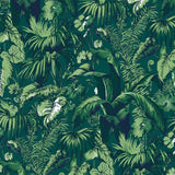 BRUNSCHWIG & FILS P8015102.3.0 FEUILLAGE GREEN Wallpaper - Eade's Wallpaper
