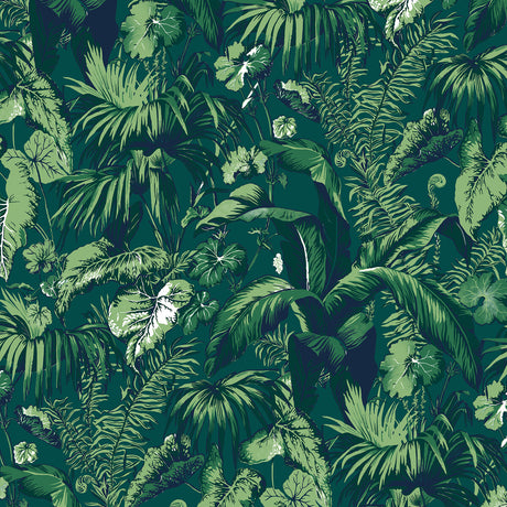 BRUNSCHWIG & FILS P8015102.3.0 FEUILLAGE GREEN Wallpaper - Eade's Wallpaper