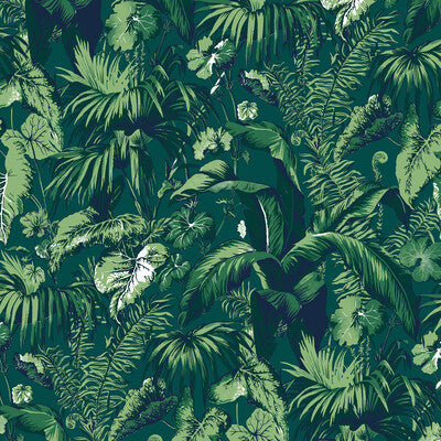 BRUNSCHWIG & FILS P8015102.3.0 FEUILLAGE GREEN Wallpaper - Eade's Wallpaper