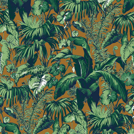 BRUNSCHWIG & FILS P8015102.6.0 FEUILLAGE TOBACCO Wallpaper - Eade's Wallpaper