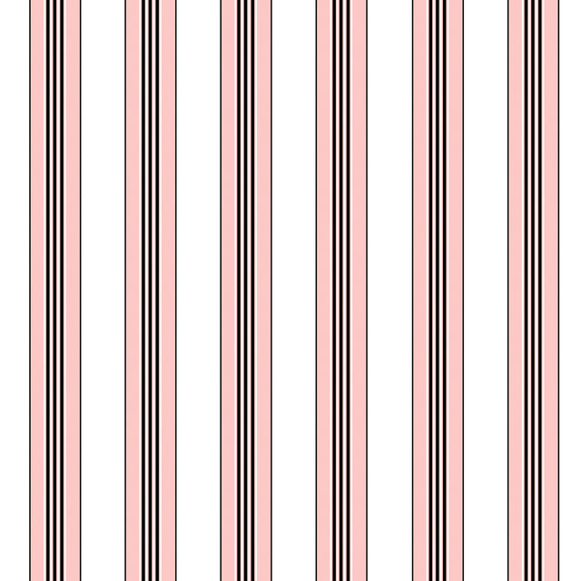 BRUNSCHWIG & FILS P8015104.17.0 RAYURE LIONE ROSE Wallpaper - Eade's Wallpaper