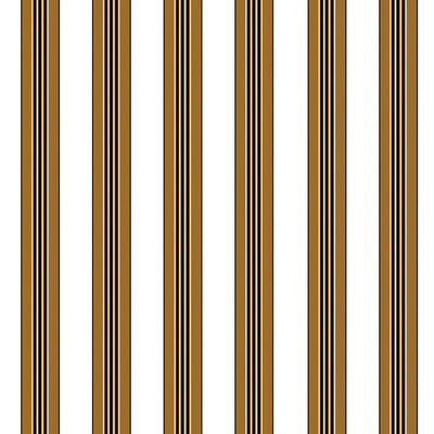 BRUNSCHWIG & FILS P8015104.46.0 RAYURE LIONE TOBACCO Wallpaper - Eade's Wallpaper