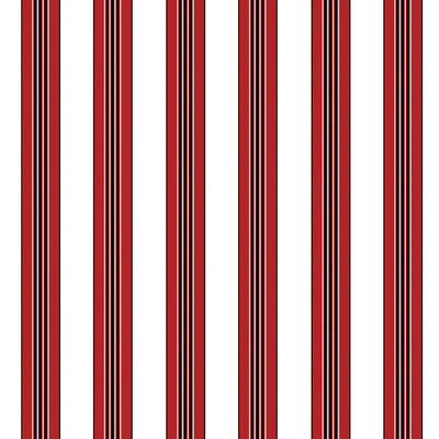BRUNSCHWIG & FILS P8015104.9.0 RAYURE LIONE RED Wallpaper - Eade's Wallpaper