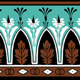 BRUNSCHWIG & FILS P8015106.635.0 LOLA MONTEZ BDR BROWNAQUA Wallpaper - Eade's Wallpaper