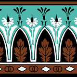 BRUNSCHWIG & FILS P8015106.635.0 LOLA MONTEZ BDR BROWNAQUA Wallpaper - Eade's Wallpaper
