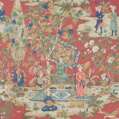 BRUNSCHWIG & FILS P8019101.19.0 LODI GARDEN RED Wallpaper - Eade's Wallpaper