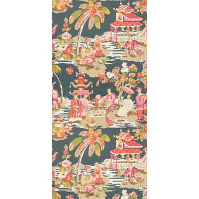 BRUNSCHWIG & FILS P8019102.117.0 XIAN GREY/PINK Wallpaper - Eade's Wallpaper