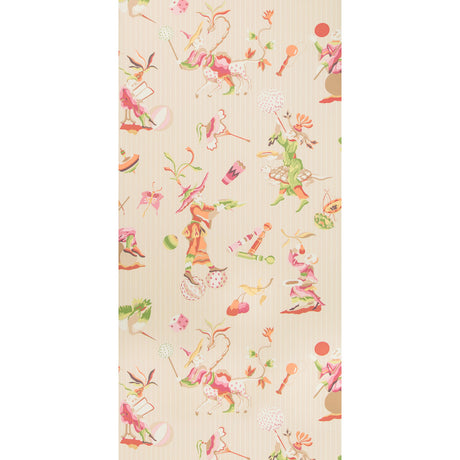 BRUNSCHWIG & FILS P8019114.174.0 CIRQUE CHINOIS PINK Wallpaper - Eade's Wallpaper