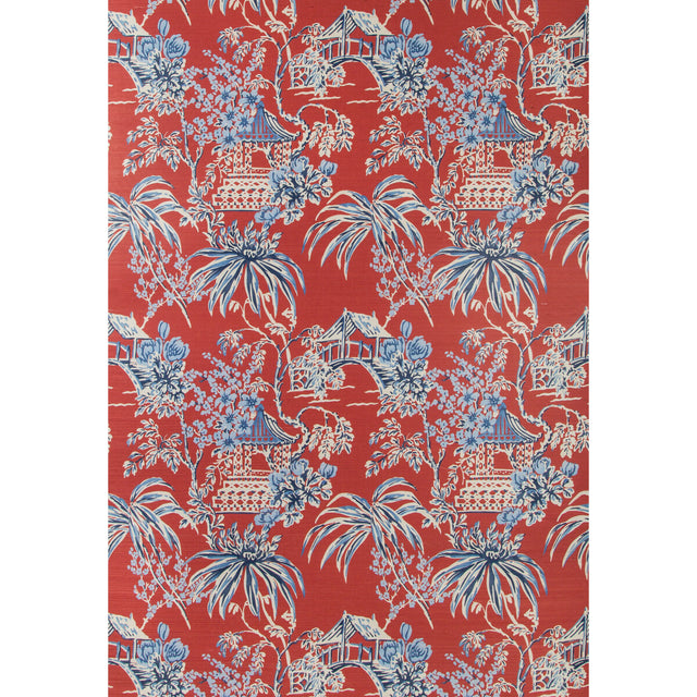 BRUNSCHWIG & FILS P8019115.195.0 TONGLI RED Wallpaper - Eade's Wallpaper