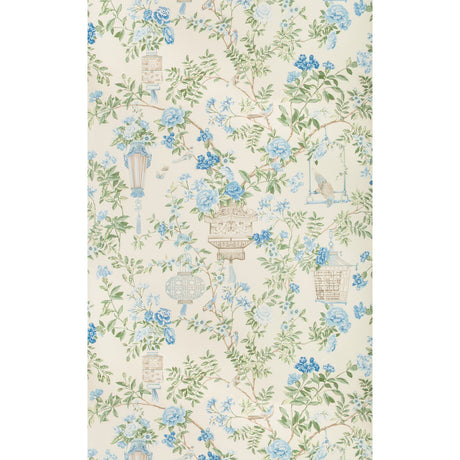 BRUNSCHWIG & FILS P8019118.153.0 JARDIN FLEURI DELFT Wallpaper - Eade's Wallpaper