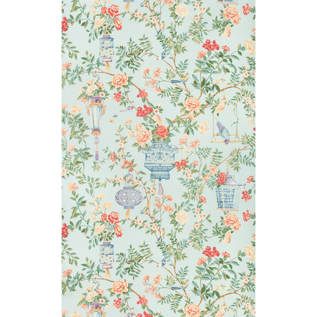 BRUNSCHWIG & FILS P8019118.157.0 JARDIN FLEURI OPAL Wallpaper - Eade's Wallpaper