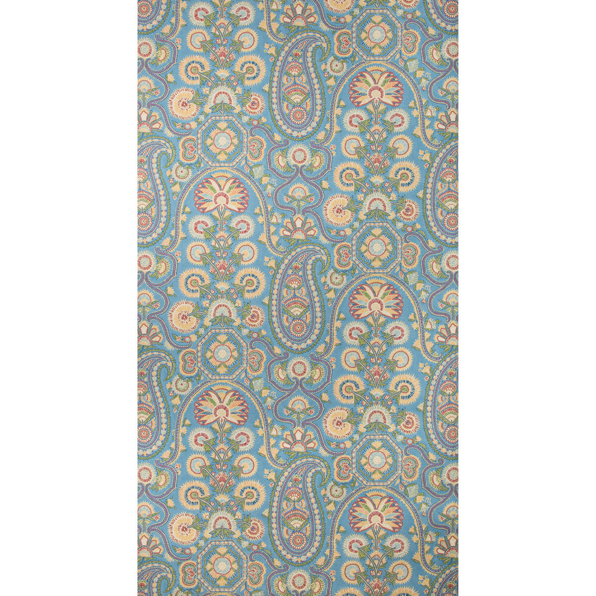 BRUNSCHWIG & FILS P8020100.1519.0 SARAYA CORNFLOWER Wallpaper - Eade's Wallpaper