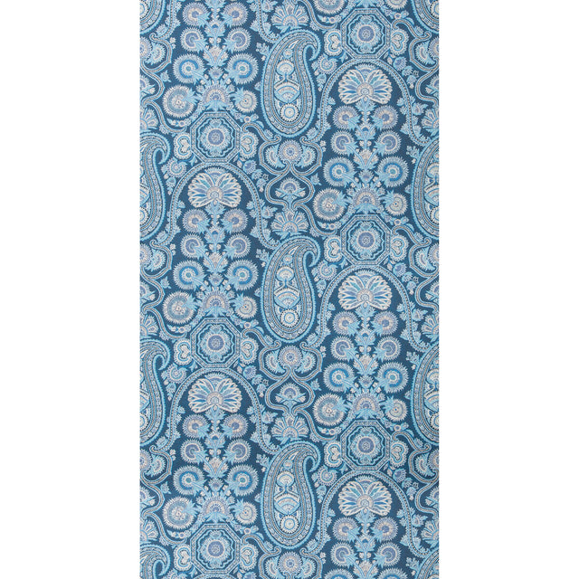 BRUNSCHWIG & FILS P8020100.5055.0 SARAYA INDIGO Wallpaper - Eade's Wallpaper