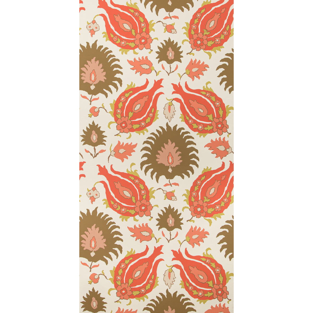 BRUNSCHWIG & FILS P8020102.1736.0 KASHMIRI BLUSH/TOAST Wallpaper - Eade's Wallpaper