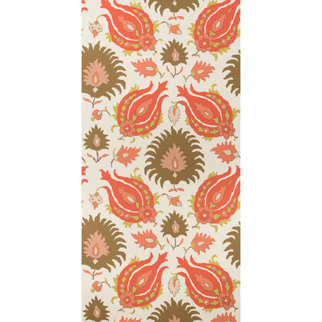 BRUNSCHWIG & FILS P8020102.1736.0 KASHMIRI BLUSH/TOAST Wallpaper - Eade's Wallpaper