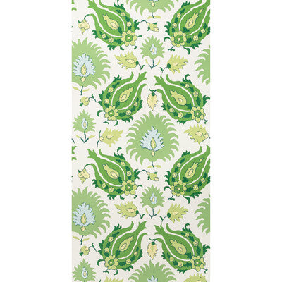 BRUNSCHWIG & FILS P8020102.3033.0 KASHMIRI LEAF/ALOE Wallpaper - Eade's Wallpaper