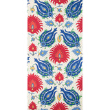 BRUNSCHWIG & FILS P8020102.5193.0 KASHMIRI BLUE/RED Wallpaper - Eade's Wallpaper