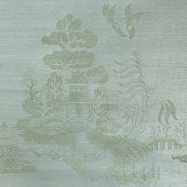 BRUNSCHWIG & FILS P8020108.13.0 LA PAGODE MIST Wallpaper - Eade's Wallpaper