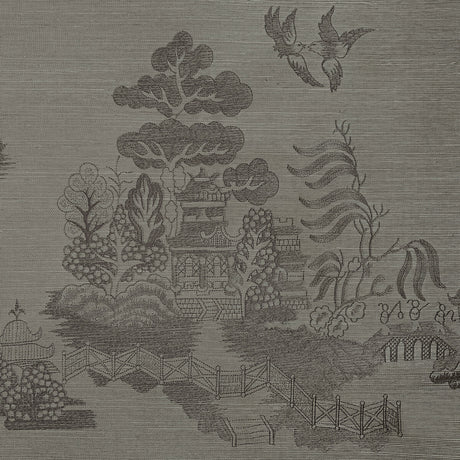BRUNSCHWIG & FILS P8020108.821.0 LA PAGODE IRON Wallpaper - Eade's Wallpaper