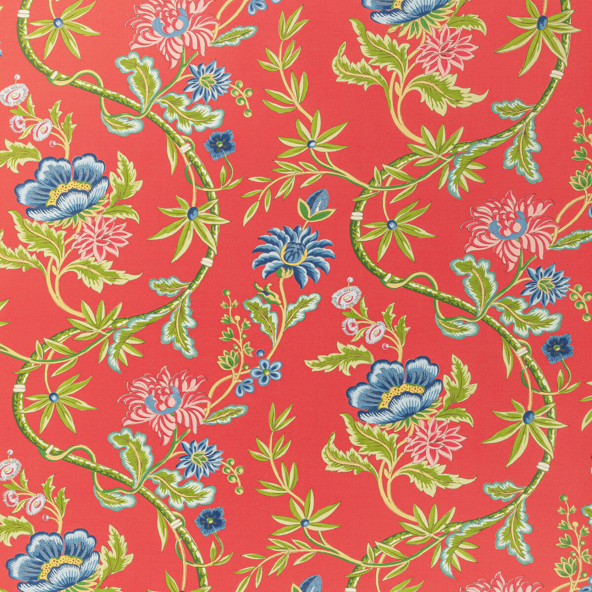 BRUNSCHWIG & FILS P8020111.19.0 VERONIQUE RED Wallpaper - Eade's Wallpaper