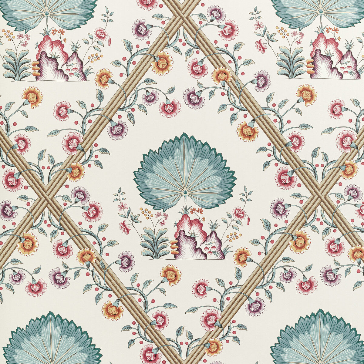 BRUNSCHWIG & FILS P8020112.1310.0 LOIRE JEWEL Wallpaper - Eade's Wallpaper