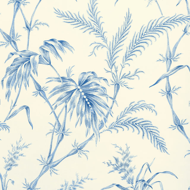BRUNSCHWIG & FILS P8020113.5.0 LAUZIERE BLUE Wallpaper - Eade's Wallpaper