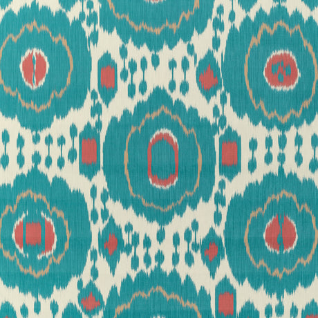 BRUNSCHWIG & FILS P8020114.3519.0 MAYENNE AQUA Wallpaper - Eade's Wallpaper