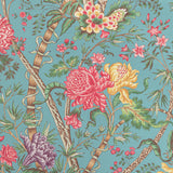BRUNSCHWIG & FILS P8022100.1319.0 LUBERON AQUA/MULTI Wallpaper - Eade's Wallpaper