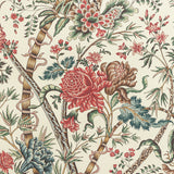BRUNSCHWIG & FILS P8022100.1913.0 LUBERON RED/TEAL Wallpaper - Eade's Wallpaper