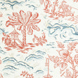BRUNSCHWIG & FILS P8022101.195.0 VALENSOLE RED/BLUE Wallpaper - Eade's Wallpaper