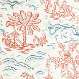 BRUNSCHWIG & FILS P8022101.195.0 VALENSOLE RED/BLUE Wallpaper - Eade's Wallpaper