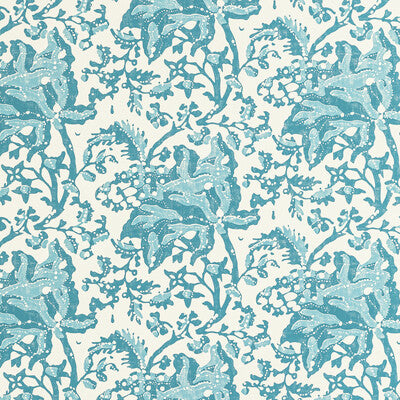 BRUNSCHWIG & FILS P8022102.1313.0 WEYMOUTH AQUA Wallpaper - Eade's Wallpaper