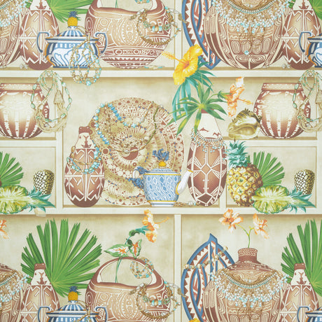 BRUNSCHWIG & FILS P8022107.1635.0 MAIZAN SEAGLASS Wallpaper - Eade's Wallpaper