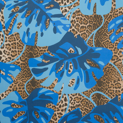 BRUNSCHWIG & FILS P8022110.650.0 MAMBO BLUE Wallpaper - Eade's Wallpaper