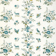 BRUNSCHWIG & FILS P8023103.194.0 AUREL AQUA/LEAF Wallpaper - Eade's Wallpaper