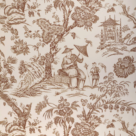 BRUNSCHWIG & FILS P8023106.6.0 MARCEL BROWN Wallpaper - Eade's Wallpaper