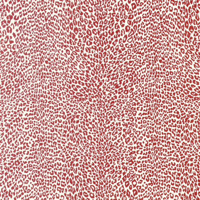BRUNSCHWIG & FILS P8023107.9.0 PETIT LEOPARD ROUGE Wallpaper - Eade's Wallpaper