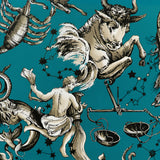 BRUNSCHWIG & FILS P8023110.13.0 COSMIQUE TEAL Wallpaper - Eade's Wallpaper
