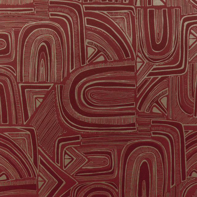 BRUNSCHWIG & FILS P8023113.19.0 TIMBRE GARNET Wallpaper - Eade's Wallpaper
