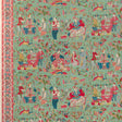 BRUNSCHWIG & FILS P8024100.319.0 SHALIMAR JADE/ROSE Wallpaper - Eade's Wallpaper