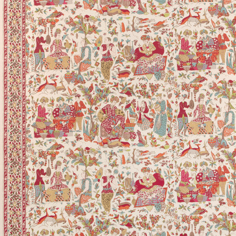 BRUNSCHWIG & FILS P8024100.716.0 SHALIMAR BERRY/SAND Wallpaper - Eade's Wallpaper