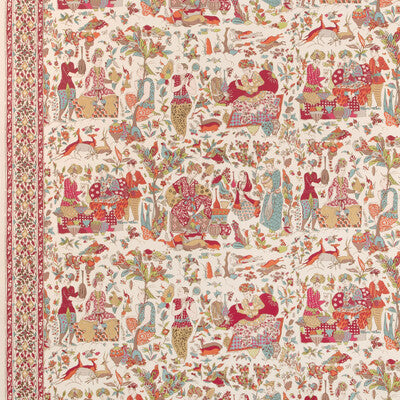 BRUNSCHWIG & FILS P8024100.716.0 SHALIMAR BERRY/SAND Wallpaper - Eade's Wallpaper