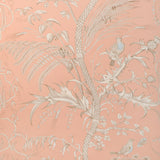 BRUNSCHWIG & FILS P8024101.1216.0 BIRD AND THISTLE II PEACH Wallpaper - Eade's Wallpaper