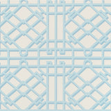 BRUNSCHWIG & FILS P8024109.113.0 PAVILION TRELLIS AQUA Wallpaper - Eade's Wallpaper