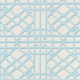 BRUNSCHWIG & FILS P8024109.113.0 PAVILION TRELLIS AQUA Wallpaper - Eade's Wallpaper